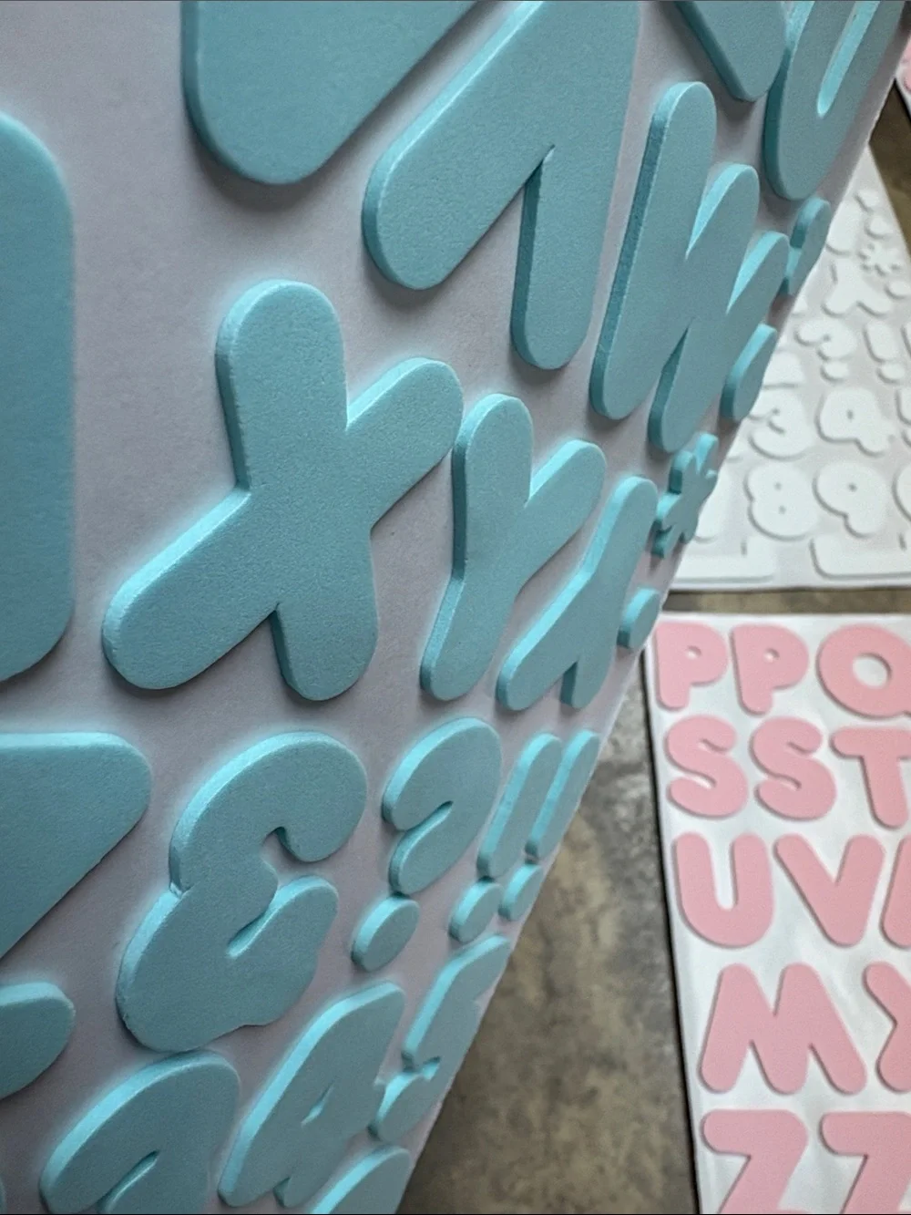 Scrapbooking foam letters and numbers lot 49